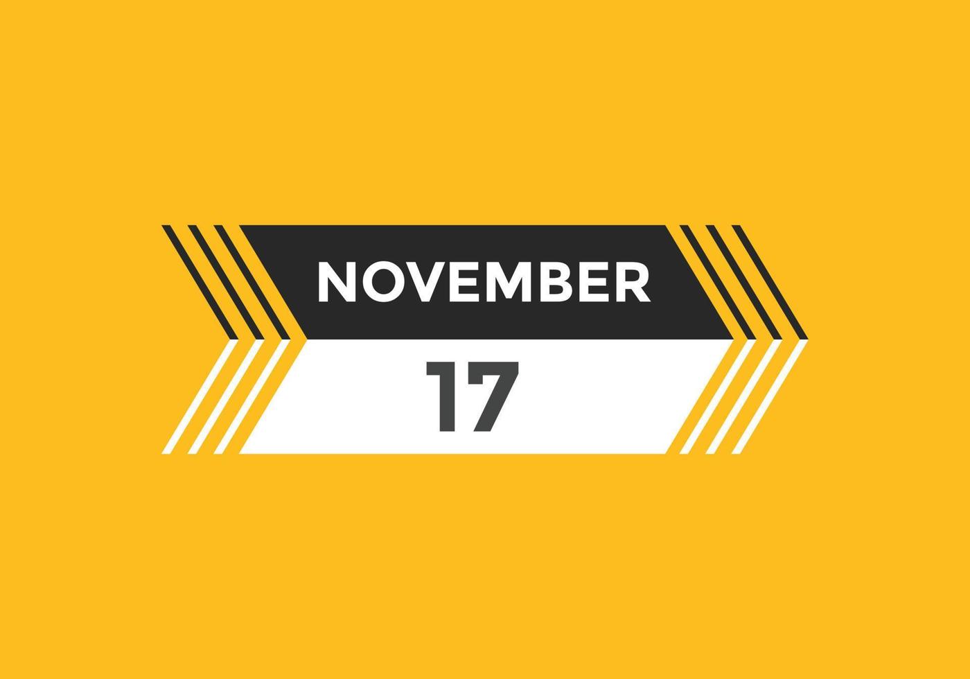november-17-calendar-reminder-17th-november-daily-calendar-icon