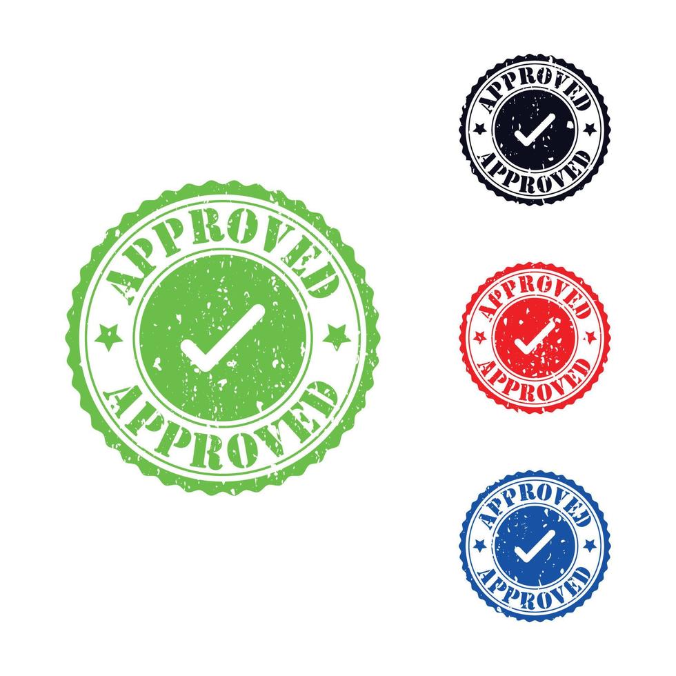 approved verified accepted passed failed organic original and rejected rubber stamp on a white background vector