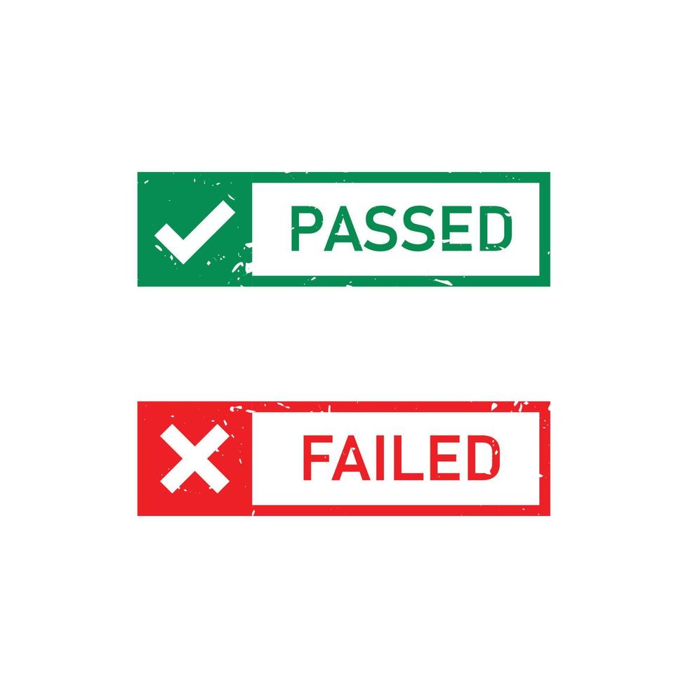 approved verified accepted passed failed organic original and rejected rubber stamp on a white background vector