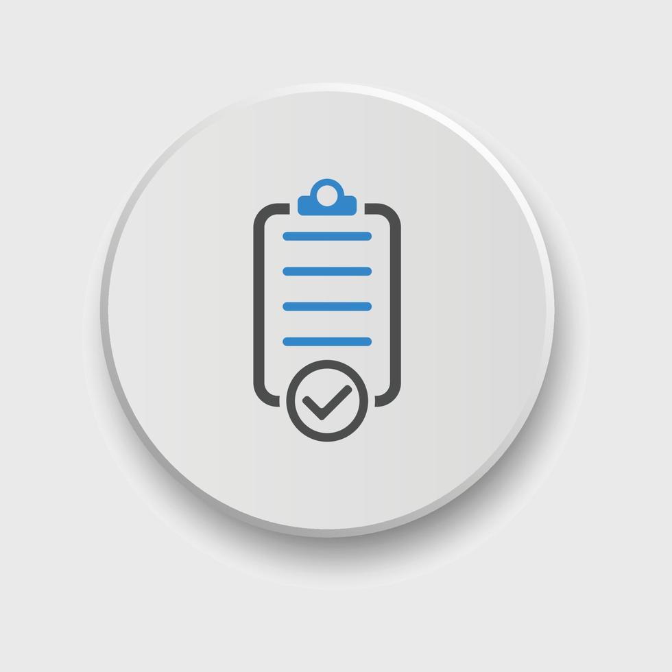checklist icon. Vector illustration. Checklist sign symbol apps or web interface