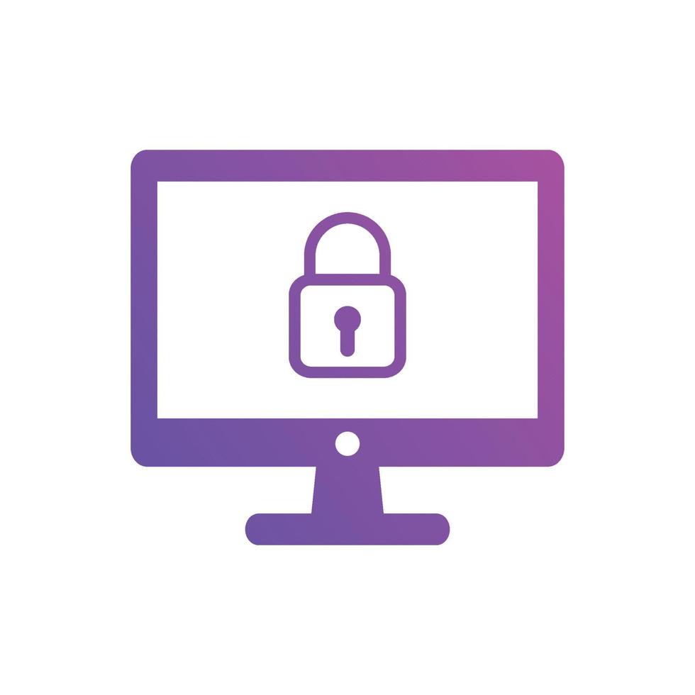 Web security icons. Website security shield protection icon symbol vector