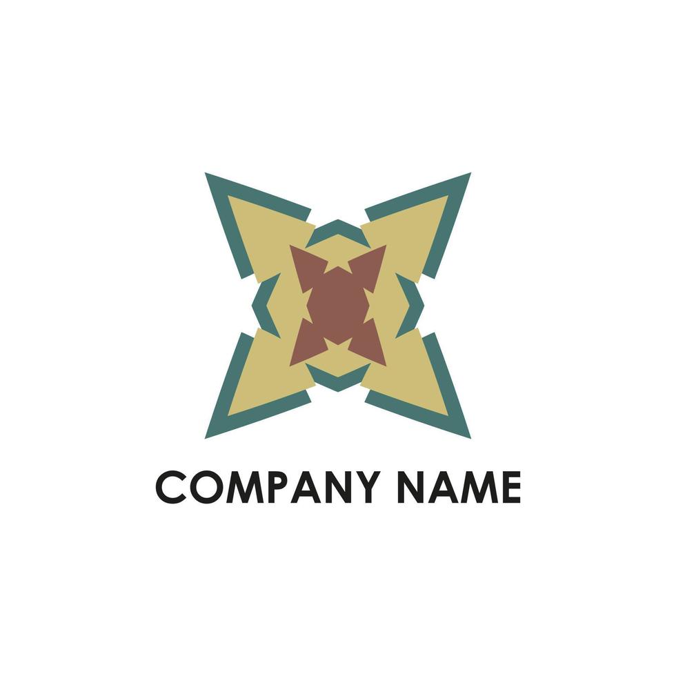 company logo with abstract shape vector