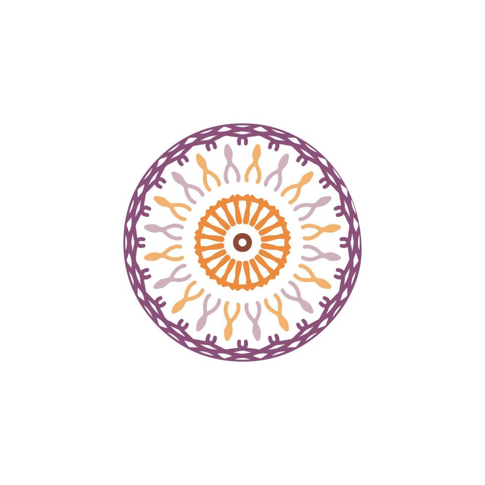 mandala design with abstract shape vector