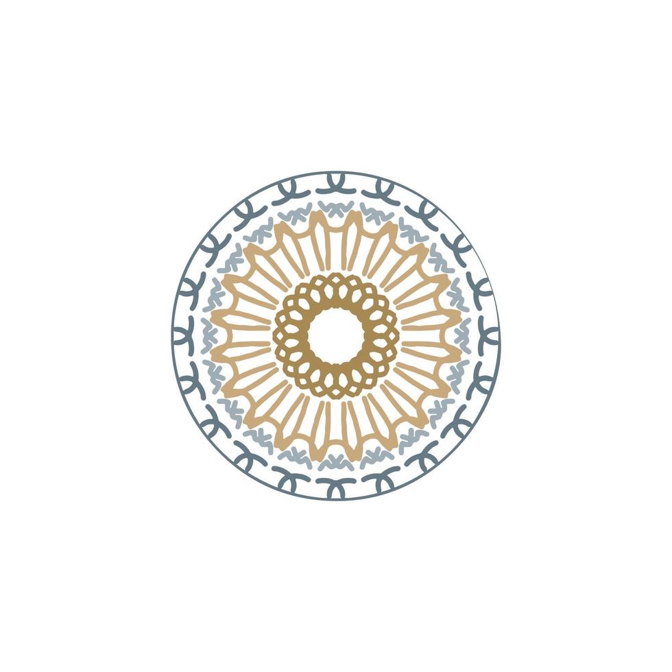 mandala design with abstract shape vector