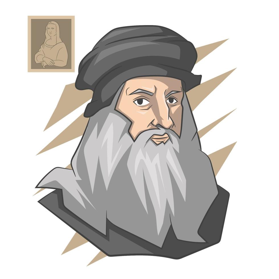 leonardo da vinci vector