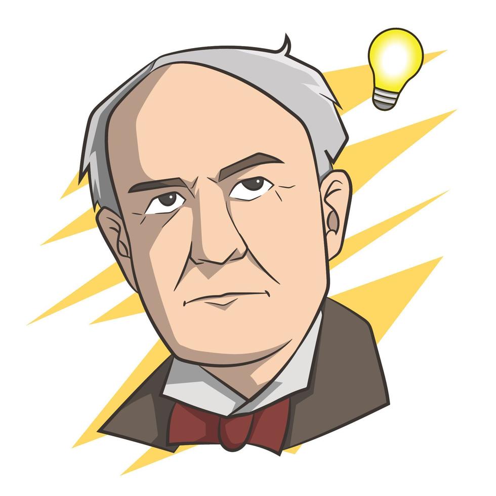 thomas alva edison vector