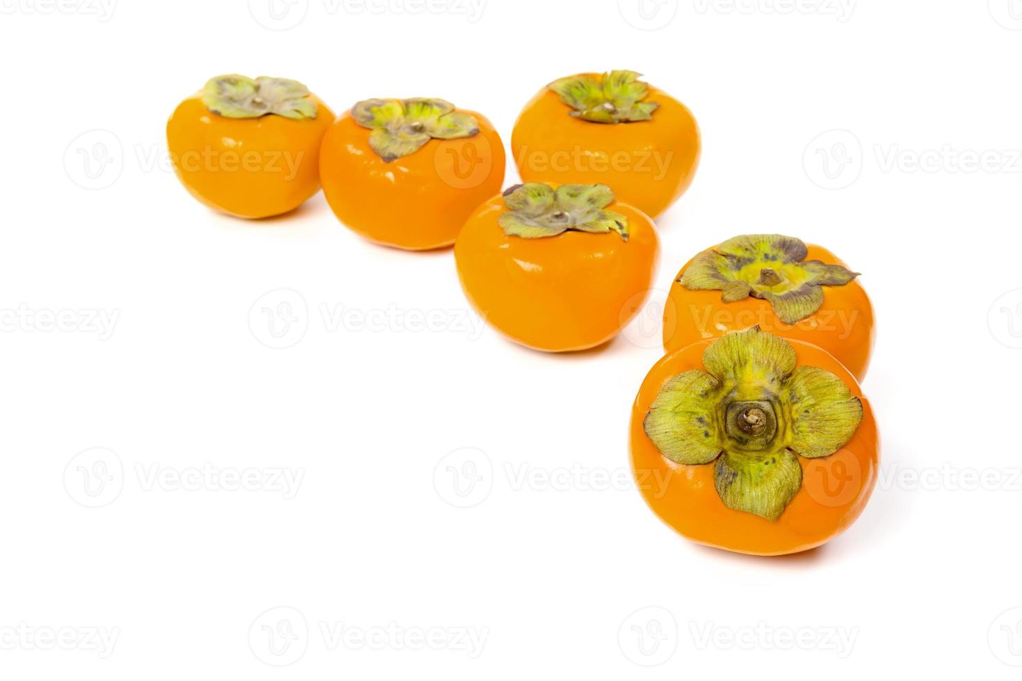 Persimmon  isolated on white background photo