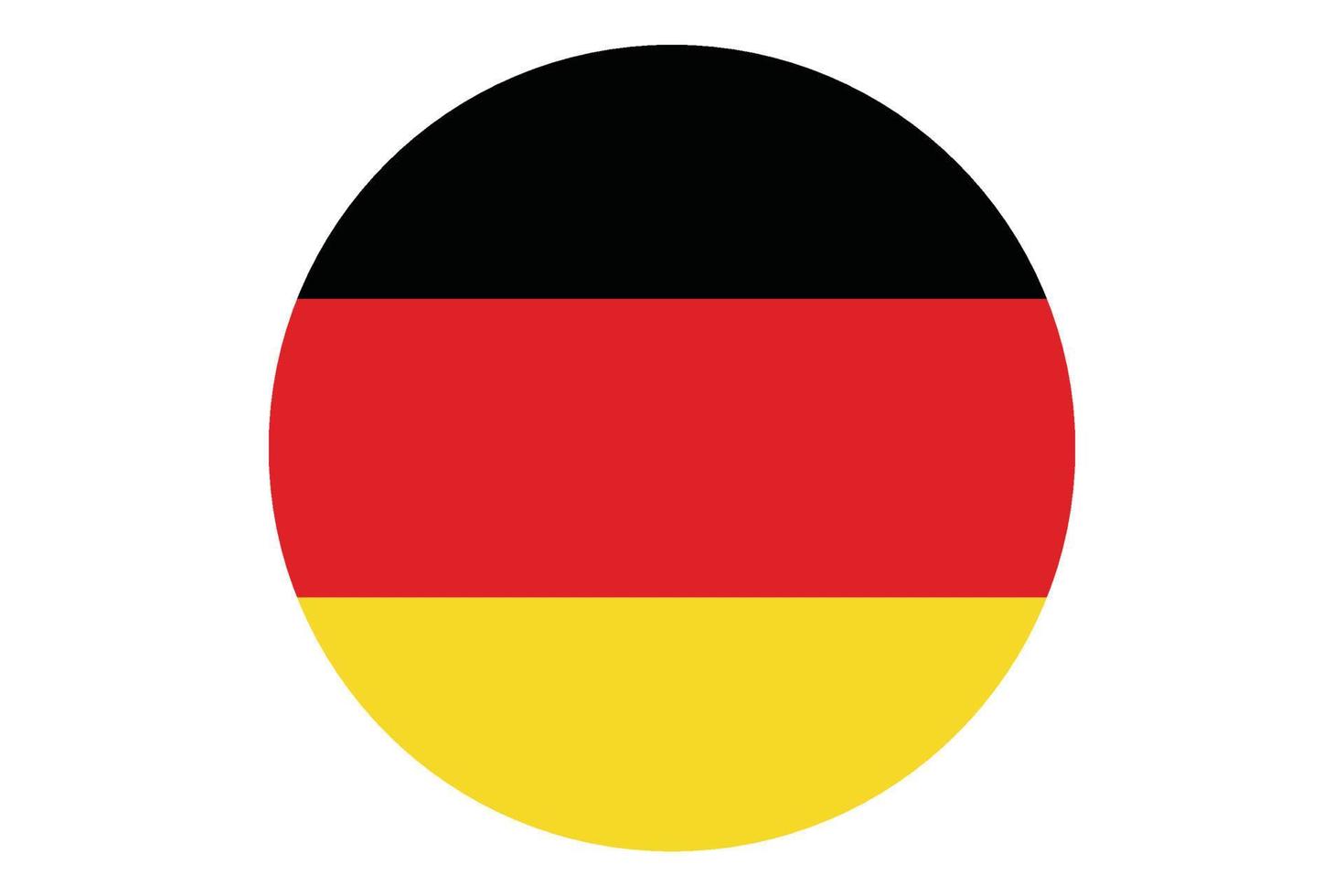 Circle flag vector of Germany