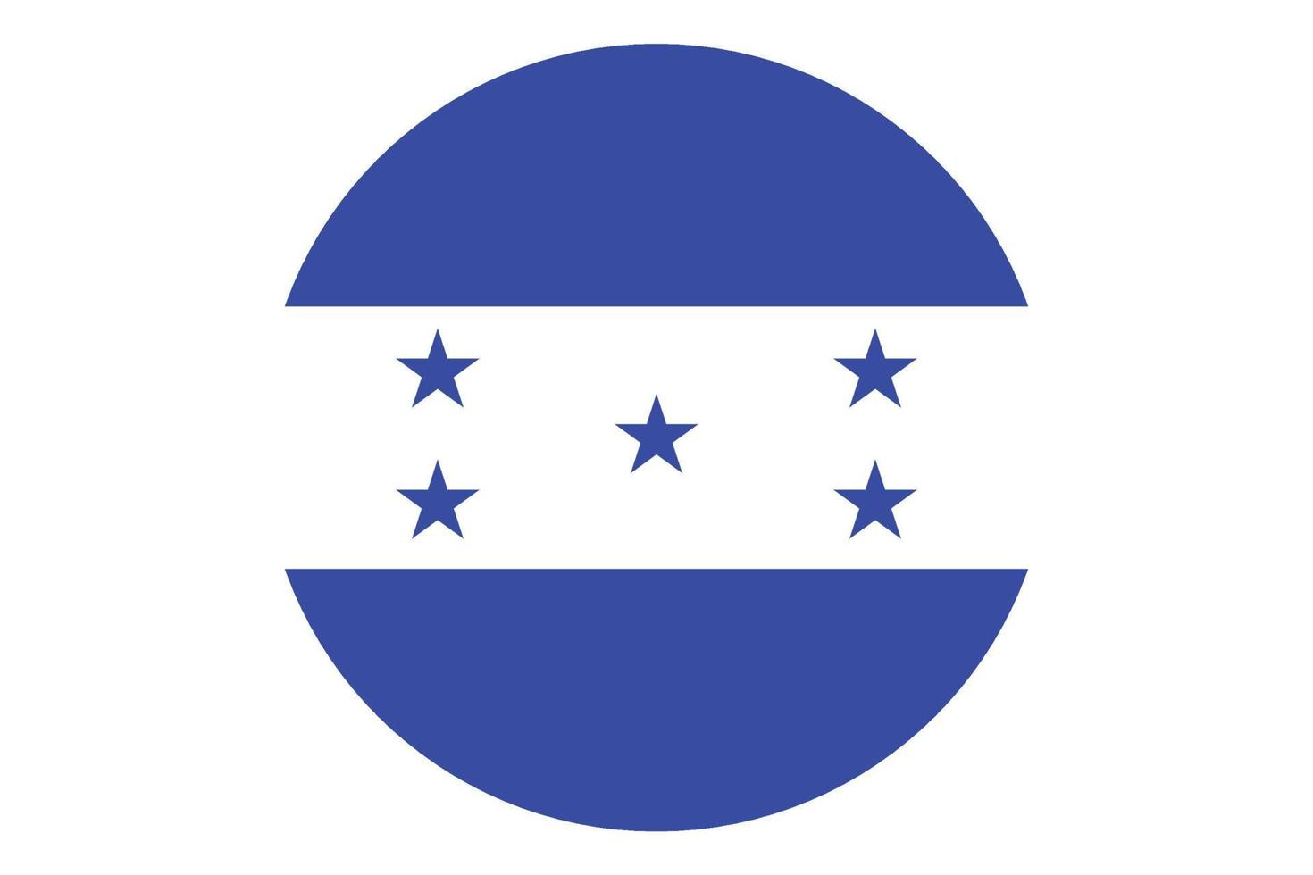 círculo bandera vector de honduras