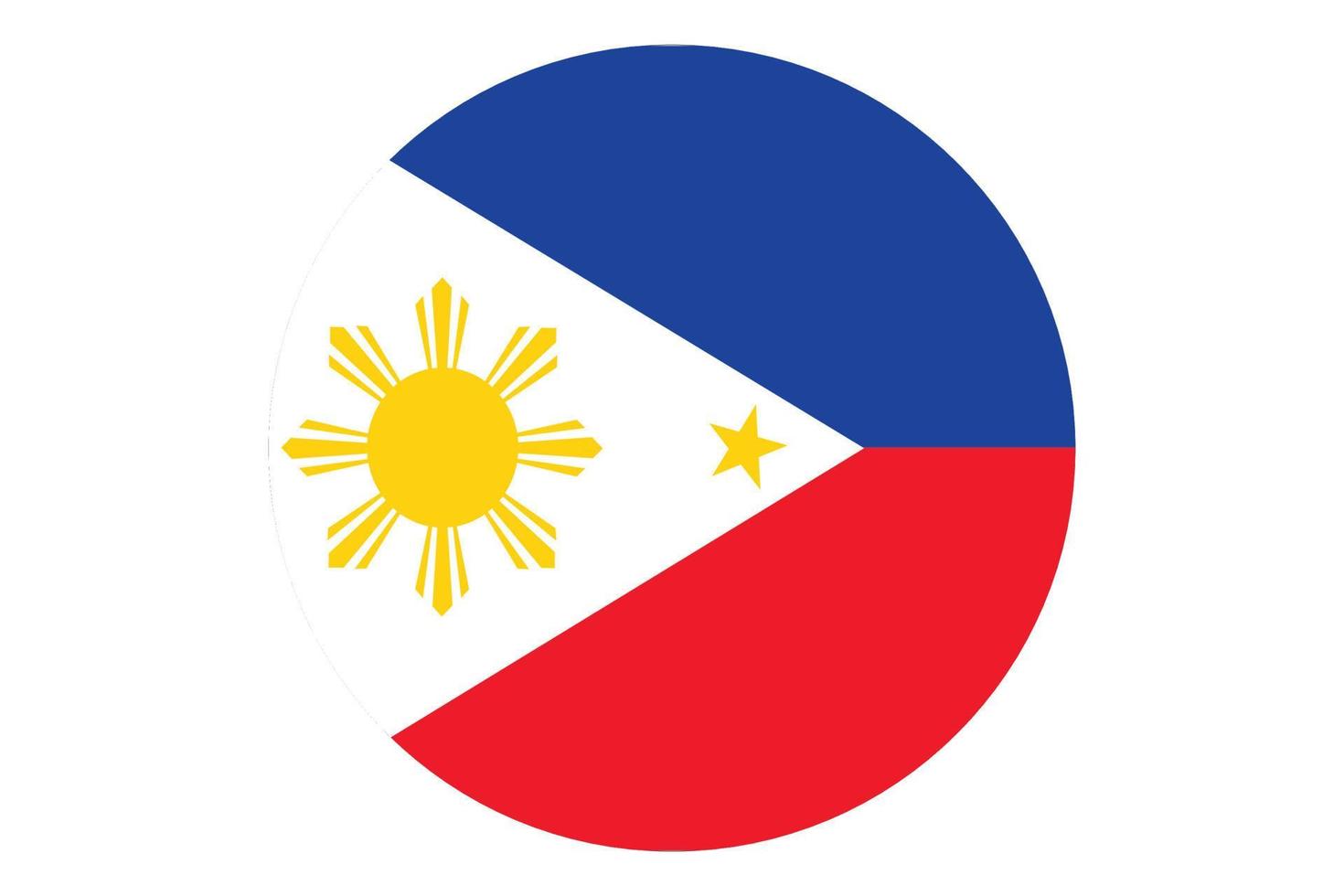 Circle flag vector of Philippines