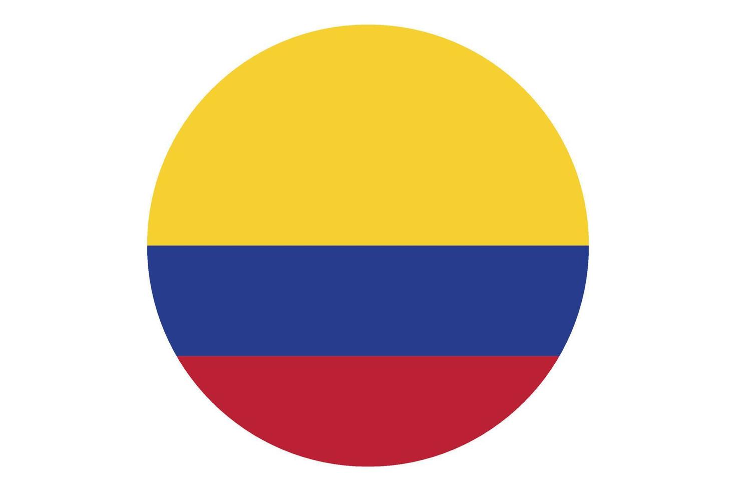 Circle flag vector of Colombia