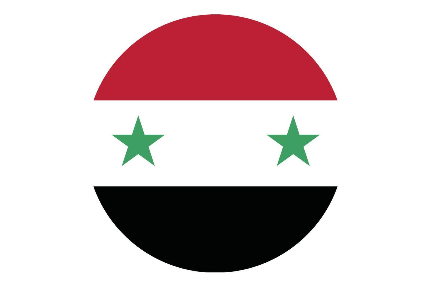 Circle flag vector of Syria
