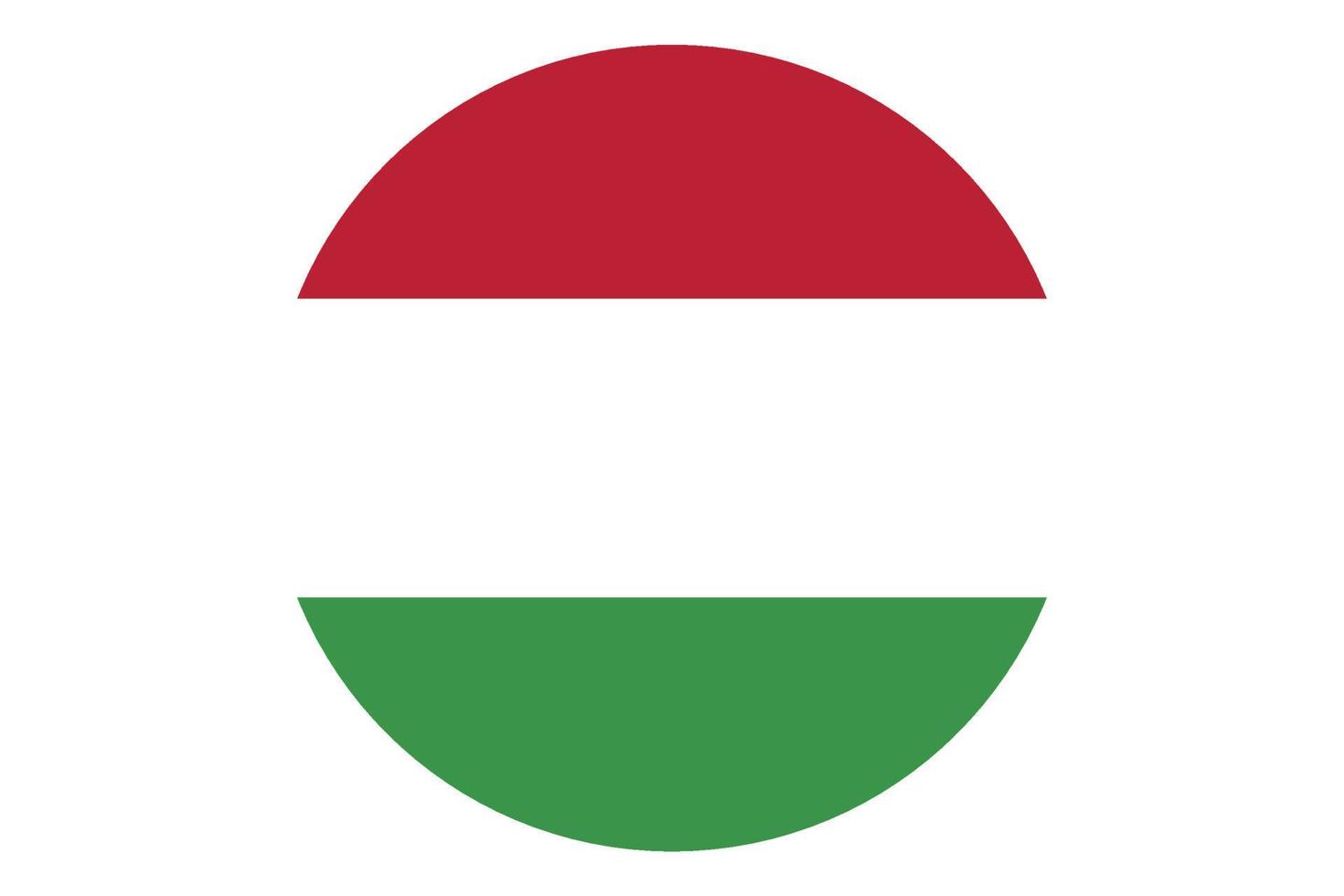 Circle flag vector of Hungary