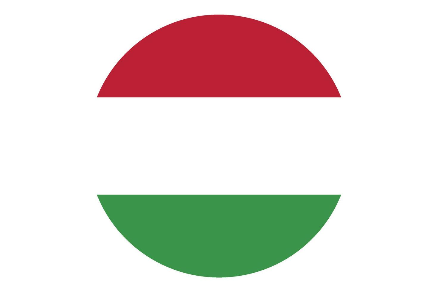 Circle flag vector of Hungary