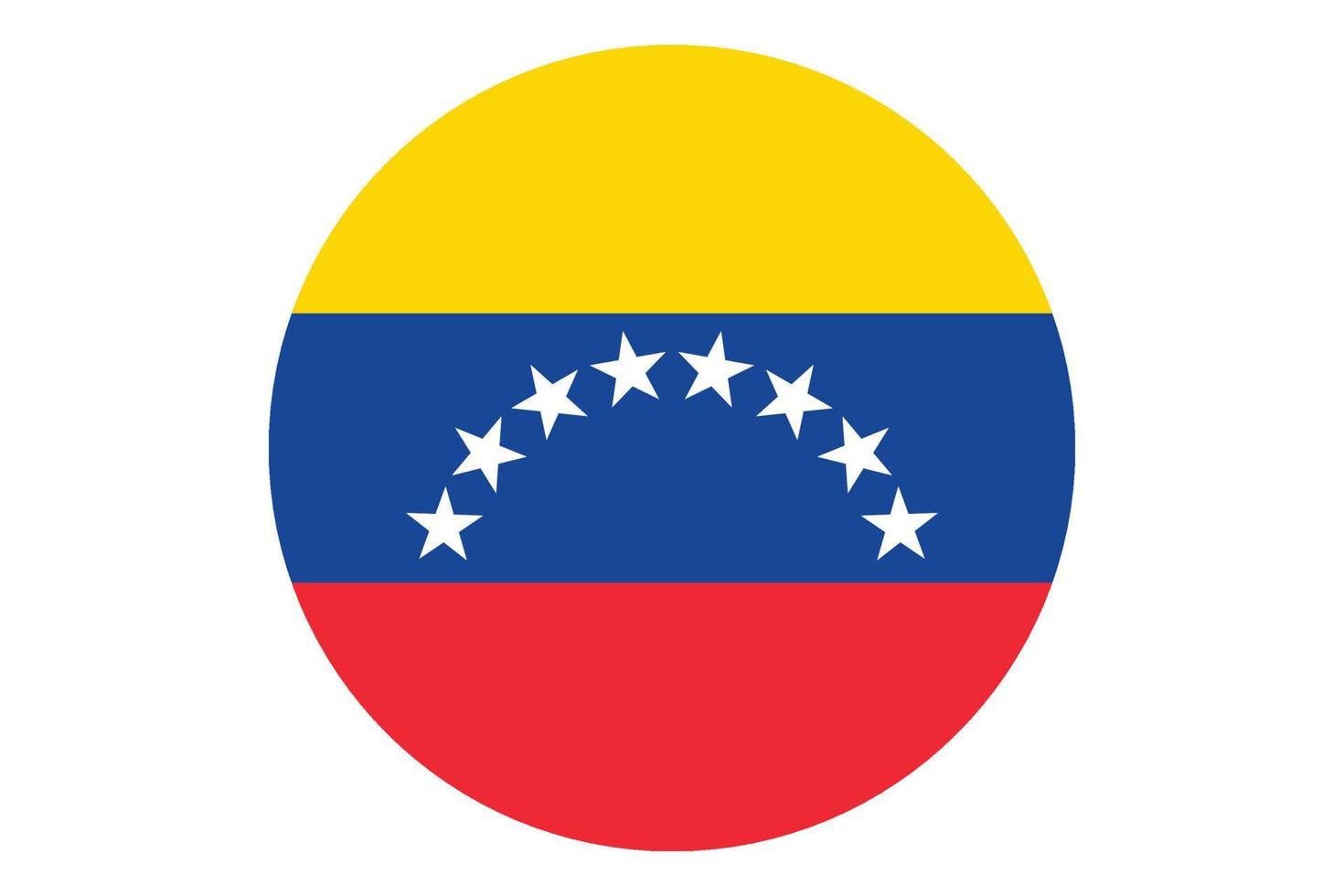 círculo bandera vector de venezuela