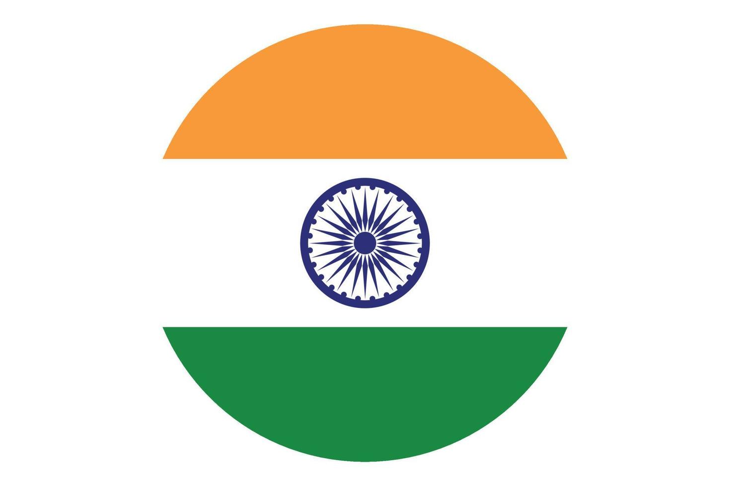 Circle flag vector of India