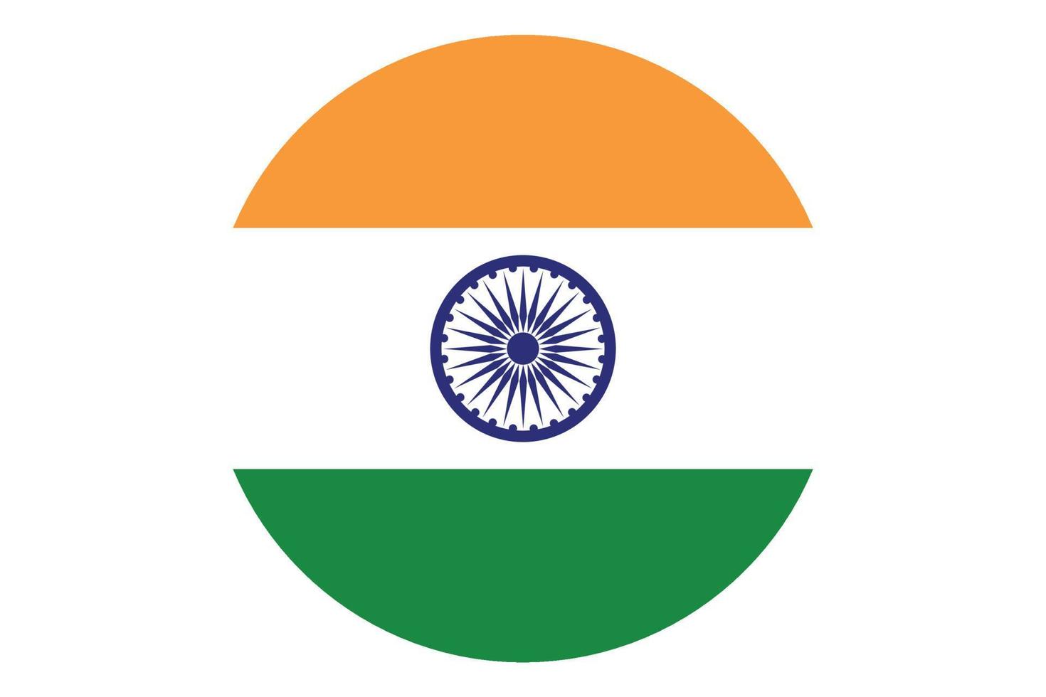 Circle flag vector of India