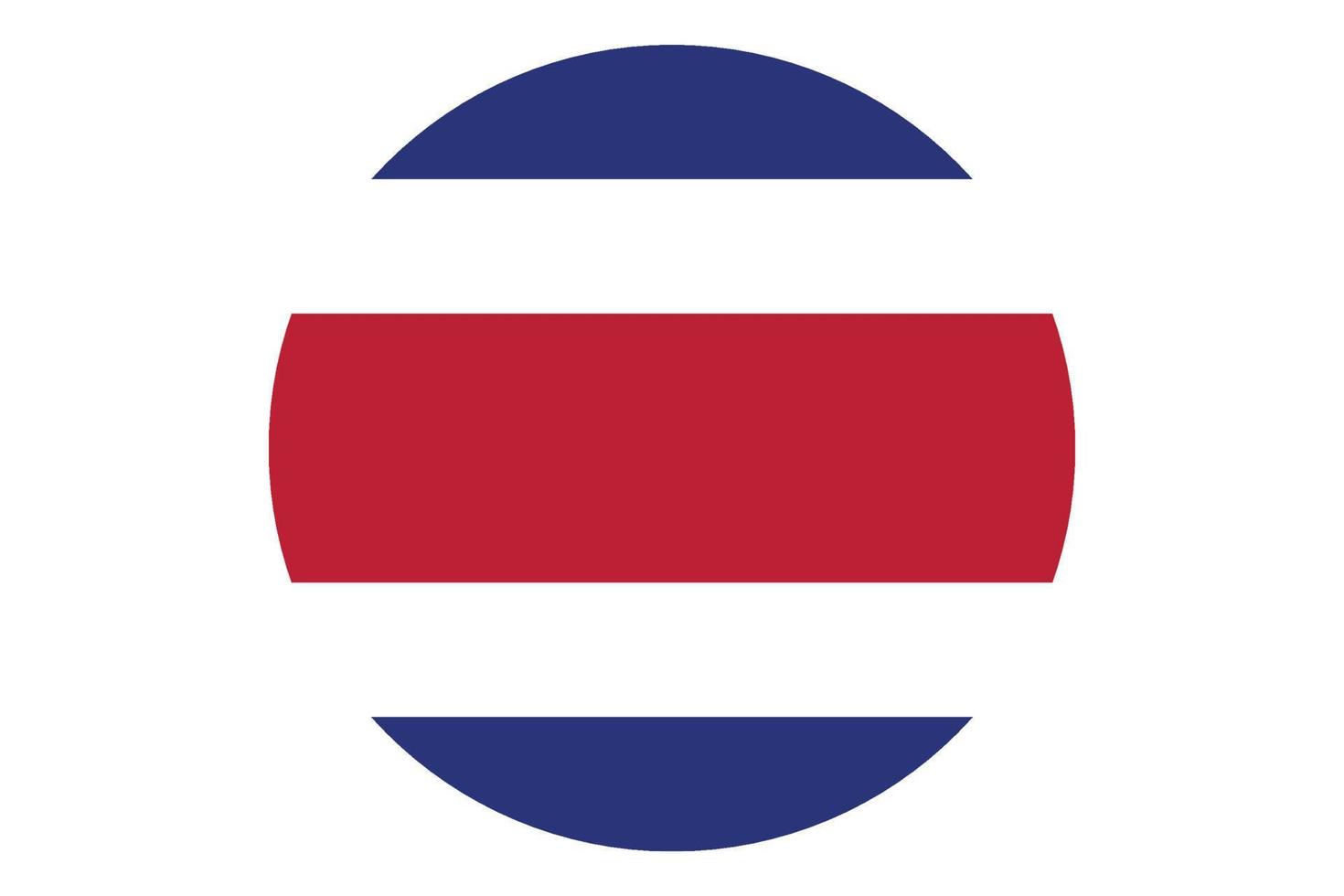 Circle flag vector of Costa rica