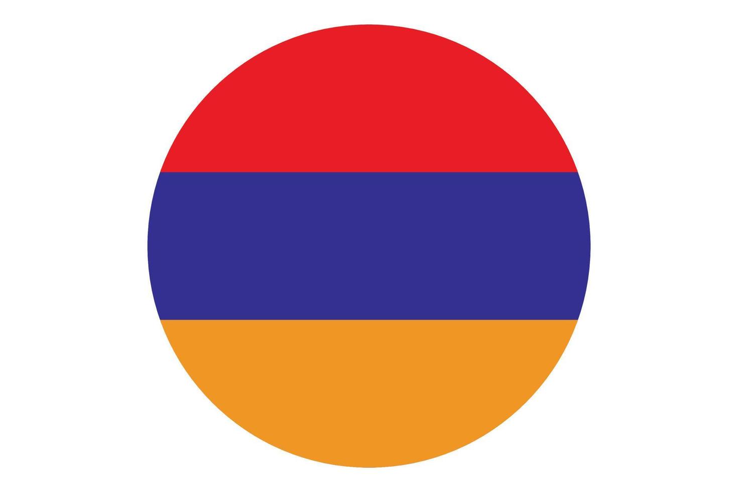 Circle flag vector of Armenia