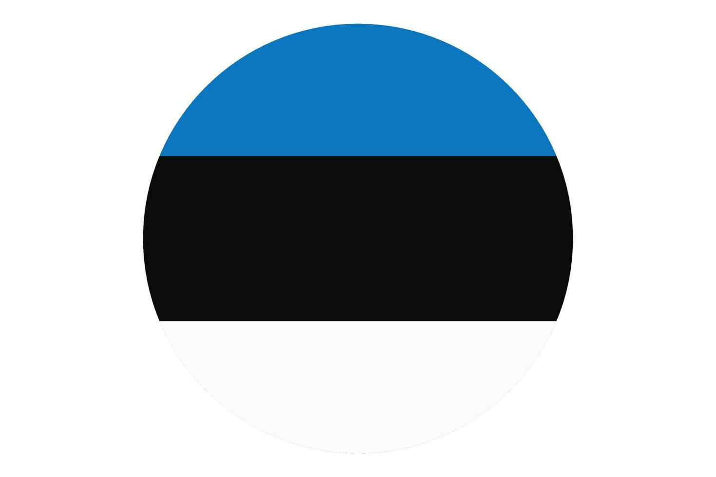 Circle flag vector of Estonia