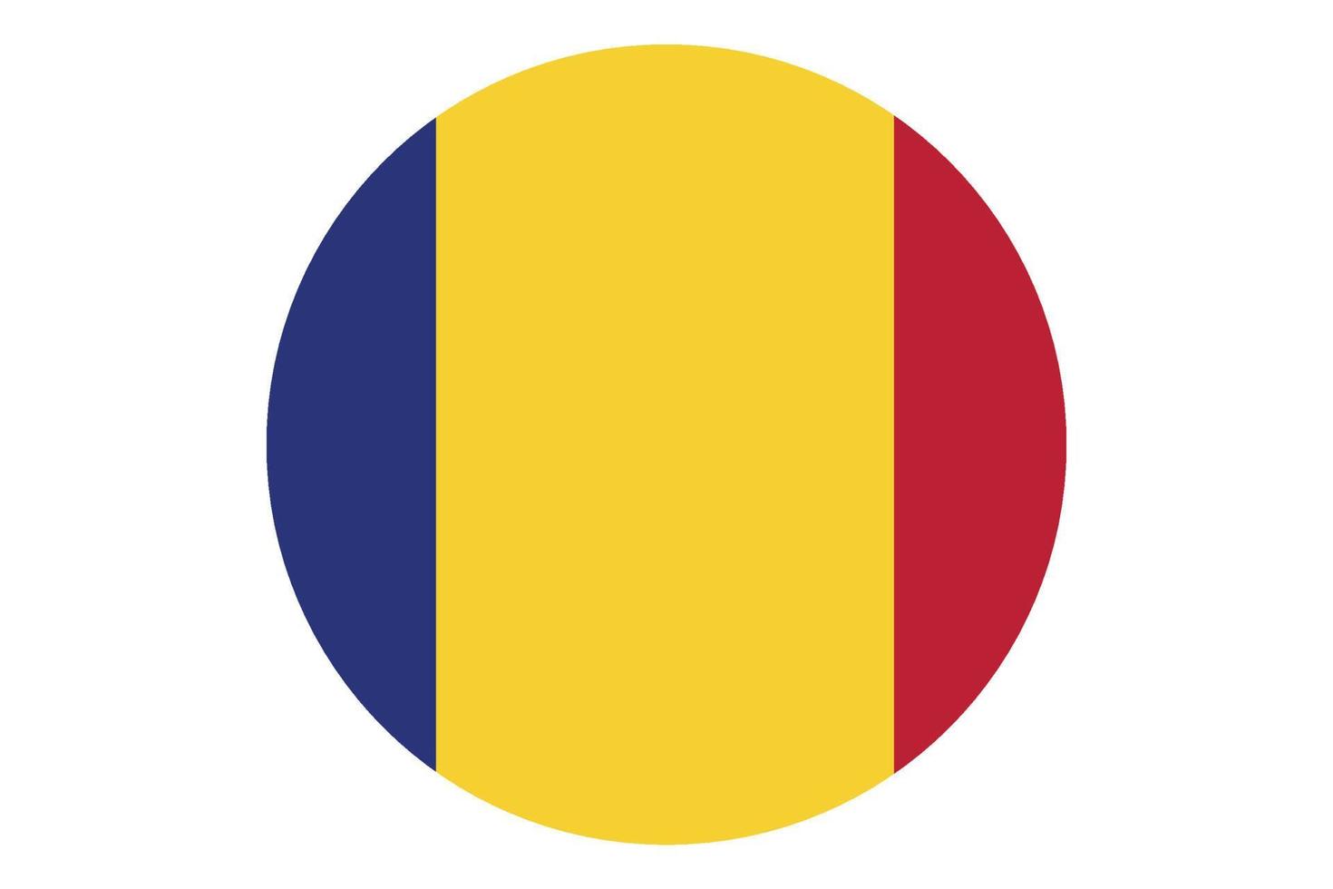 Circle flag vector of Romania