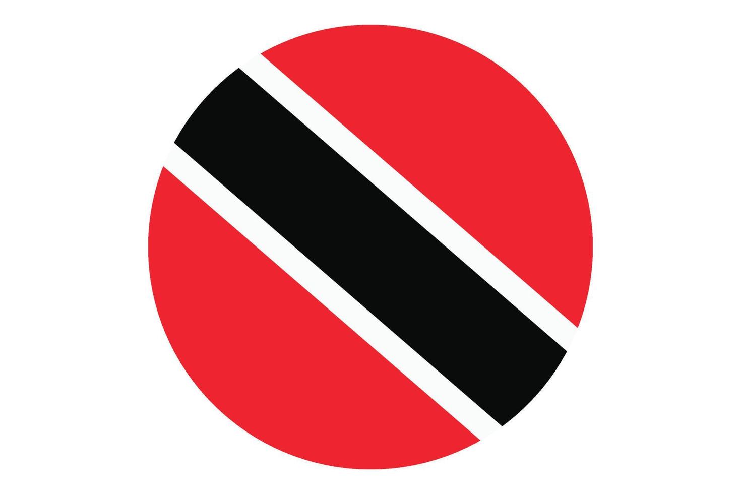 Circle flag vector of Trinidad and Tobago