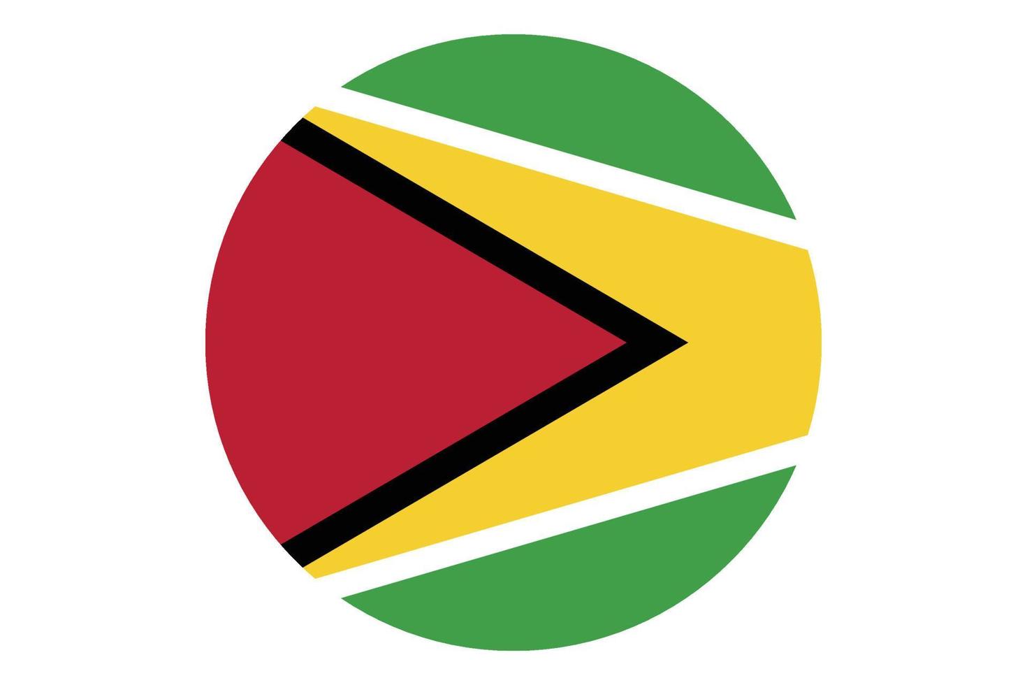 Circle flag vector of Guyana