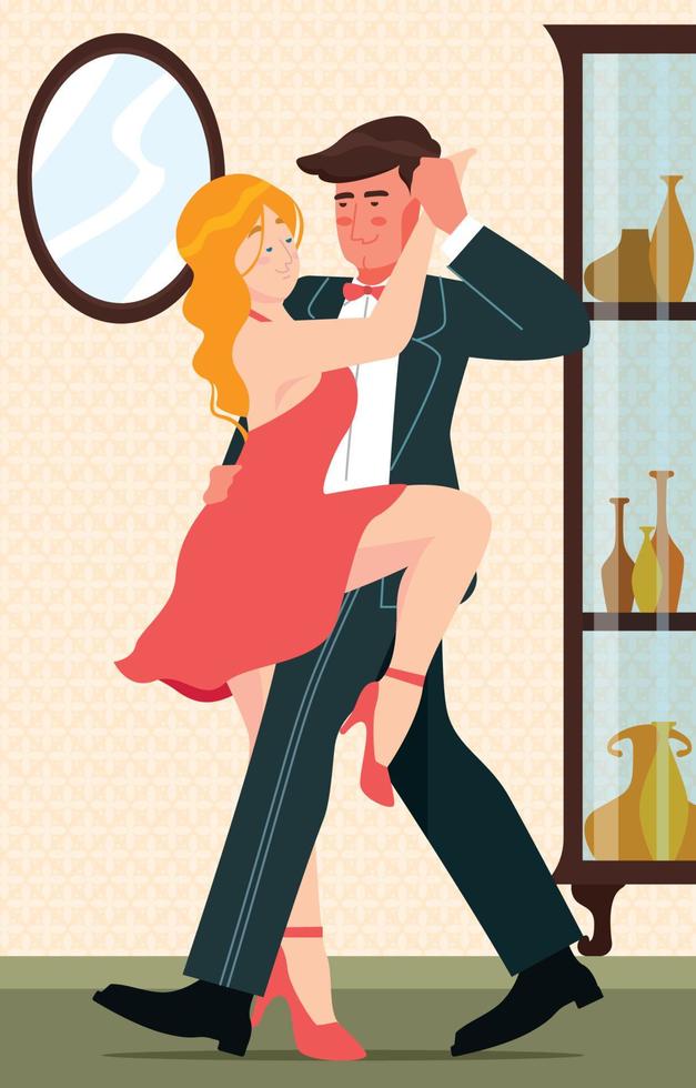 Dancing Couple Concept vector