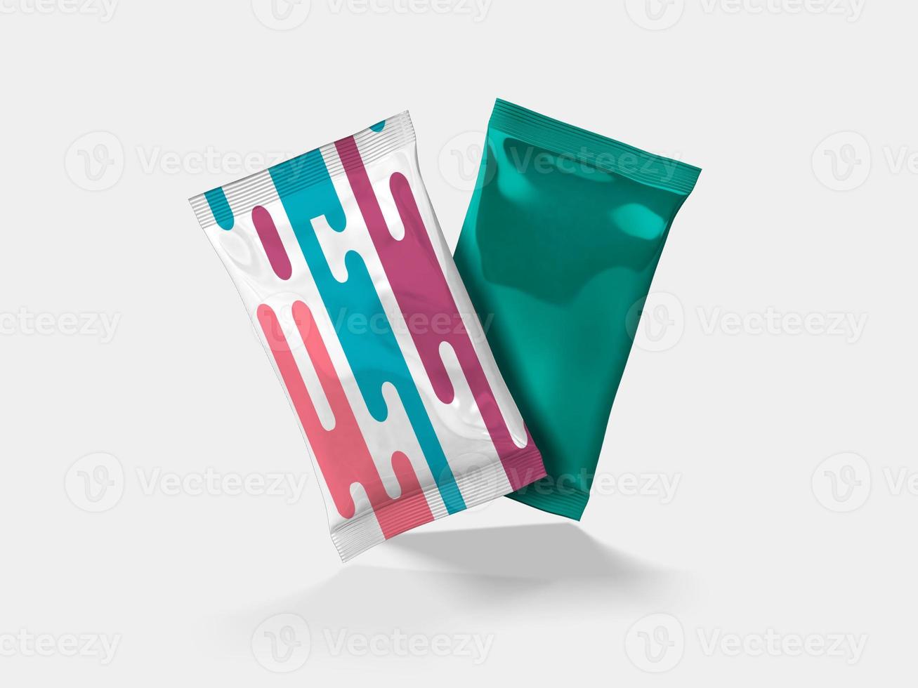 Alocohol Wipes 3D Rendering Mockup Design photo