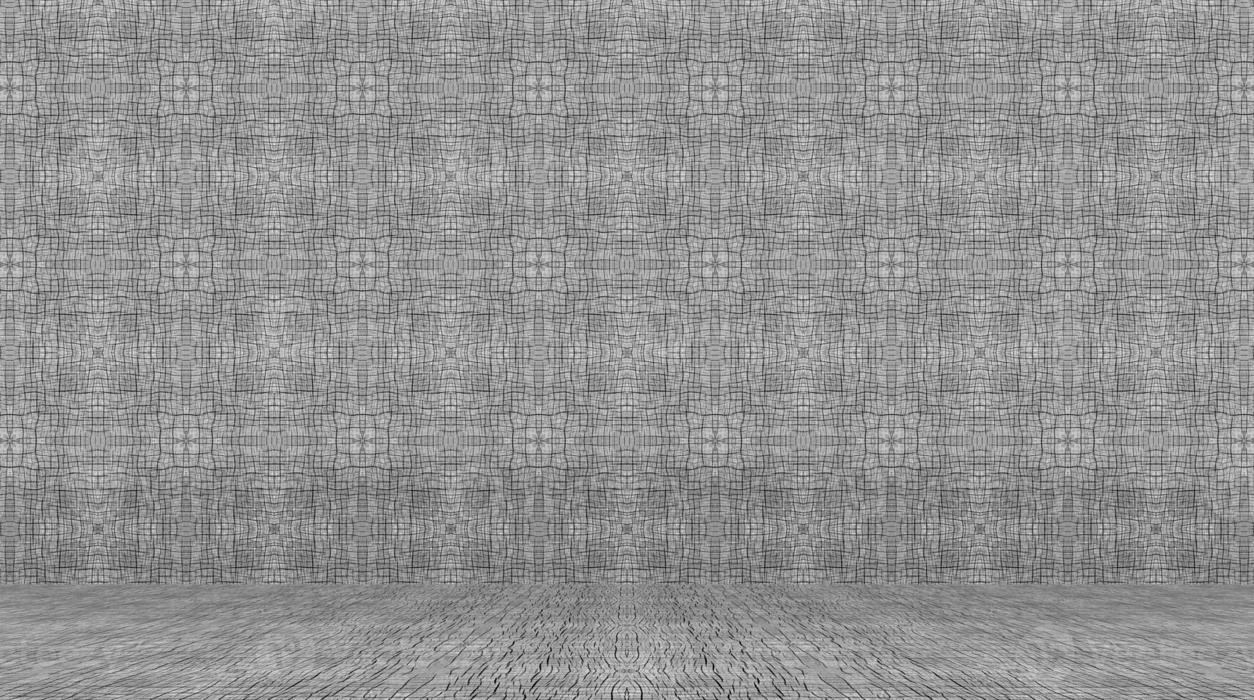 Empty room with abstract pattern, wooden room, Abstract background photo