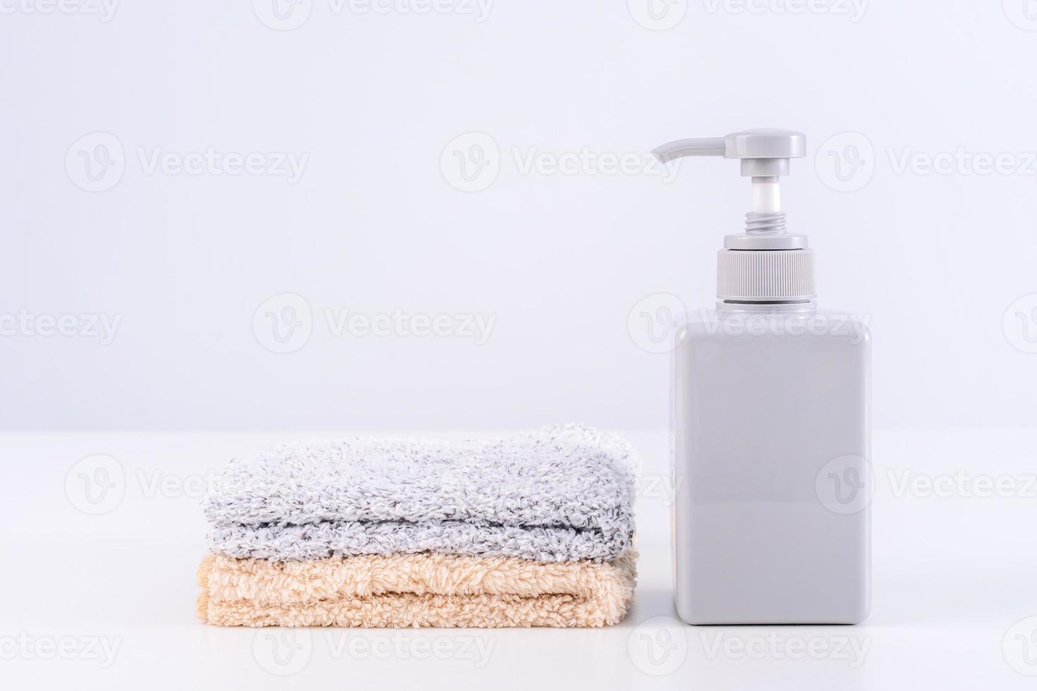 Cleaning product tool equipments, concept of housekeeping, professional clean service, housework kit supplies, copy space, close up. photo