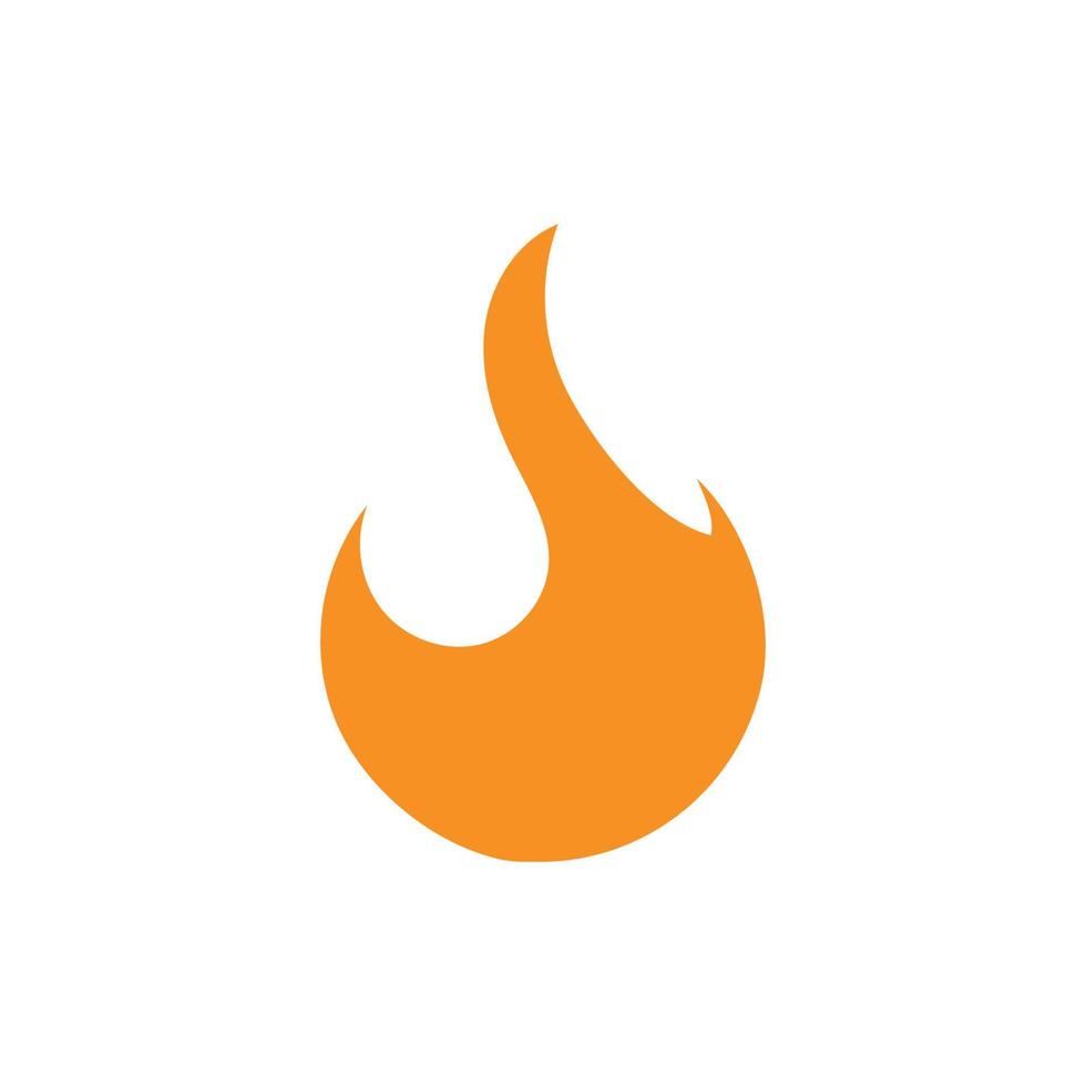 ilustración de icono de vector de logotipo de fuego