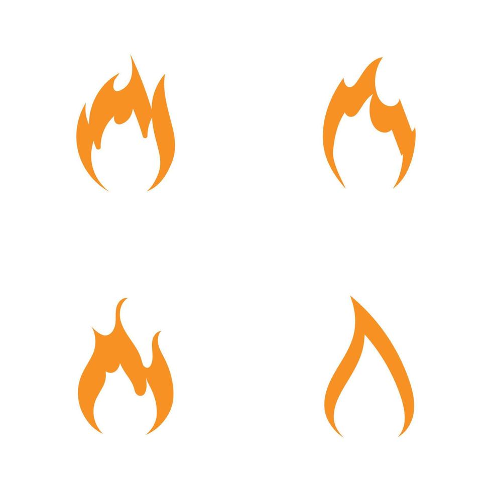 fire logo vector icon illustration
