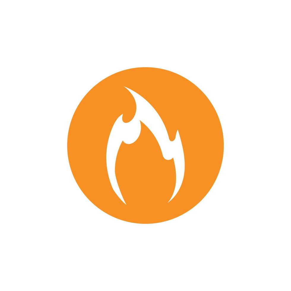 ilustración de icono de vector de logotipo de fuego