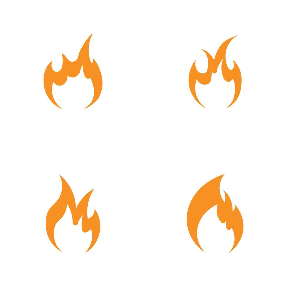 fire logo vector icon illustration