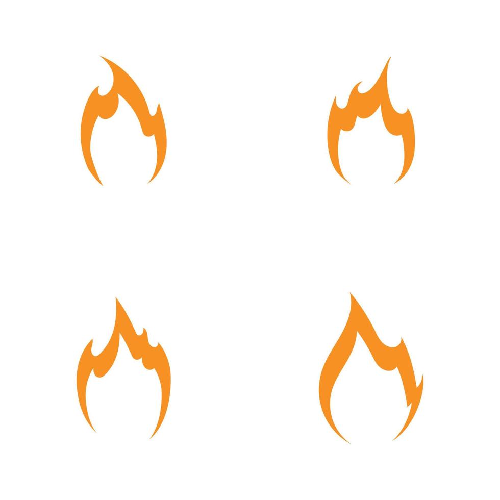 ilustración de icono de vector de logotipo de fuego