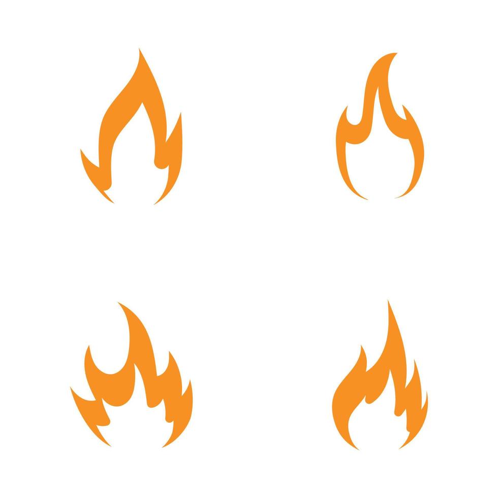 ilustración de icono de vector de logotipo de fuego