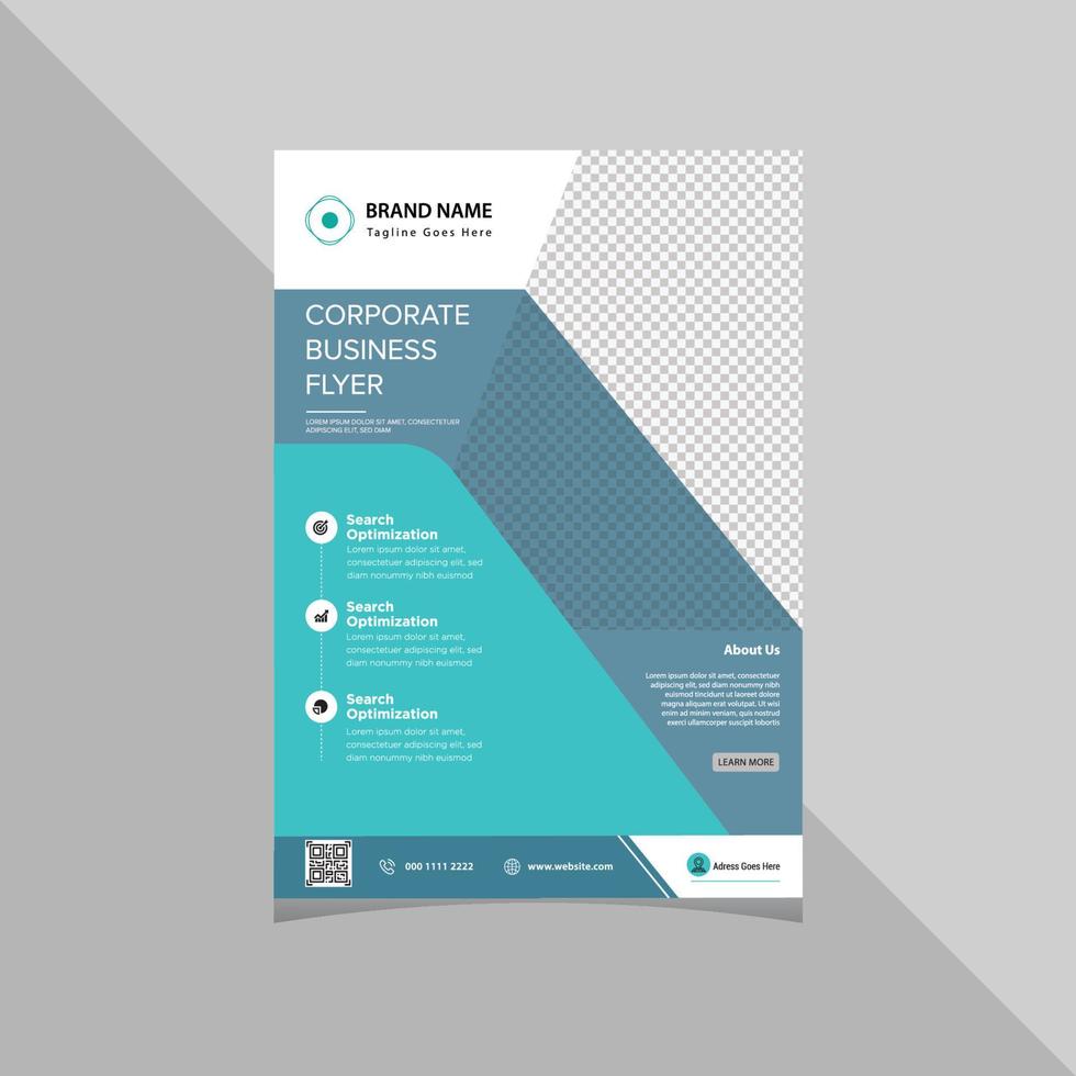 Corporate business flyer template a4 size vector
