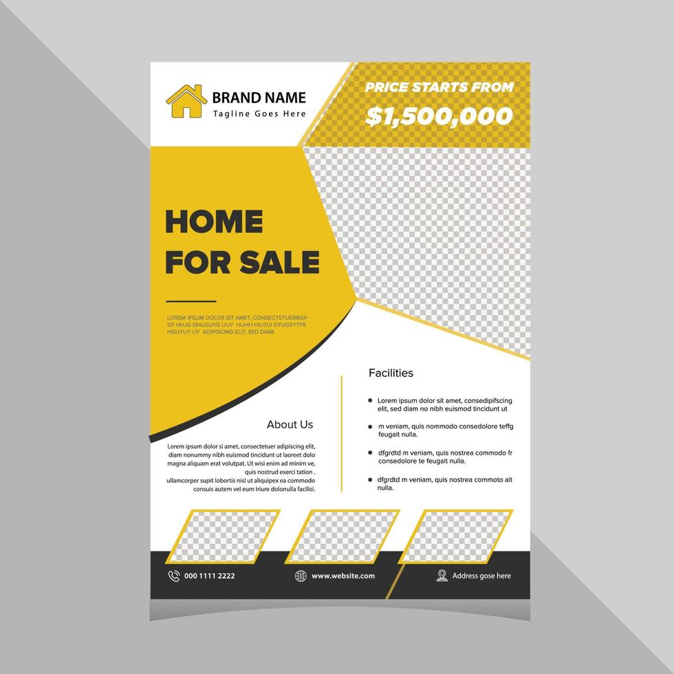 Corporate business flyer template a4 size vector