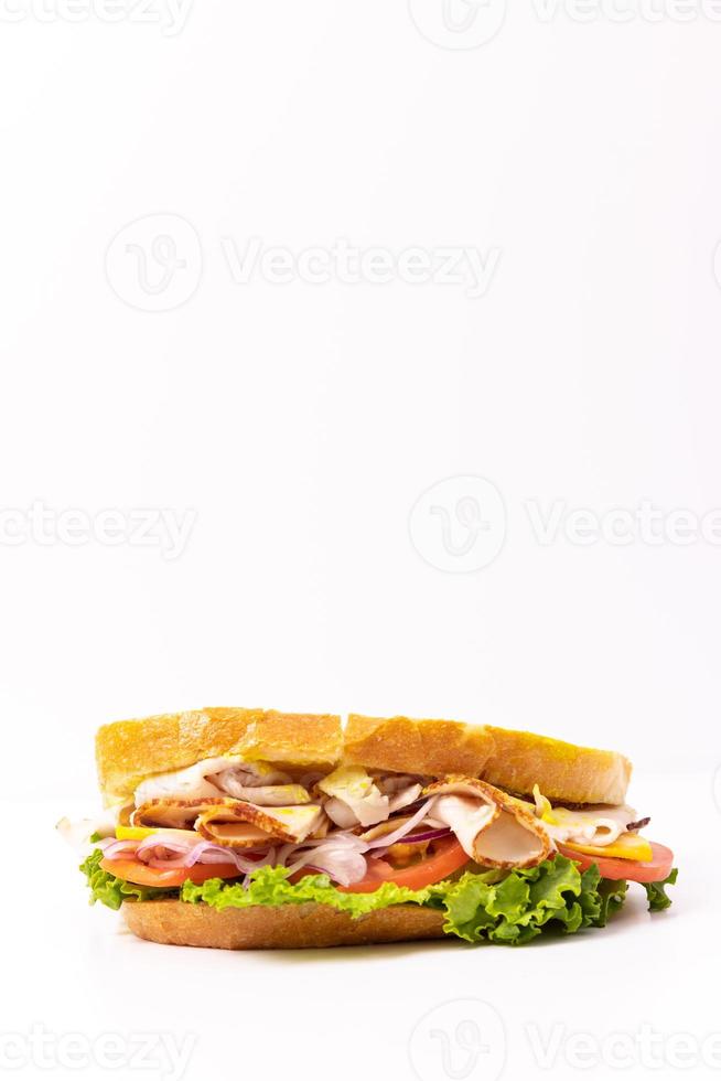 sándwich de pavo fresco foto