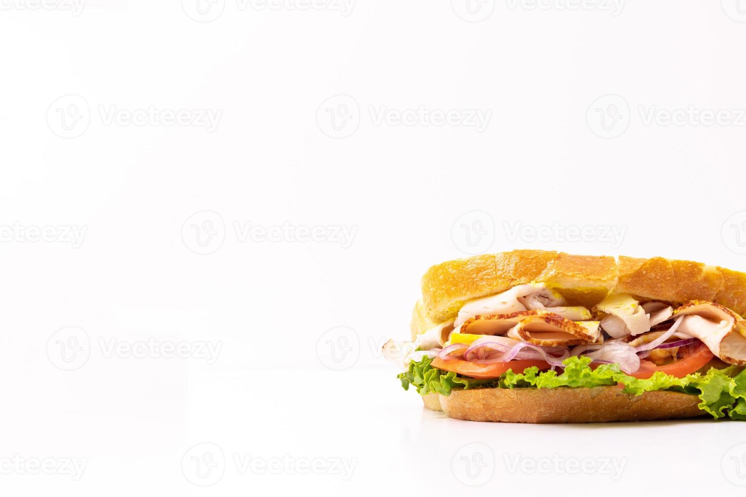 sándwich de pavo fresco foto