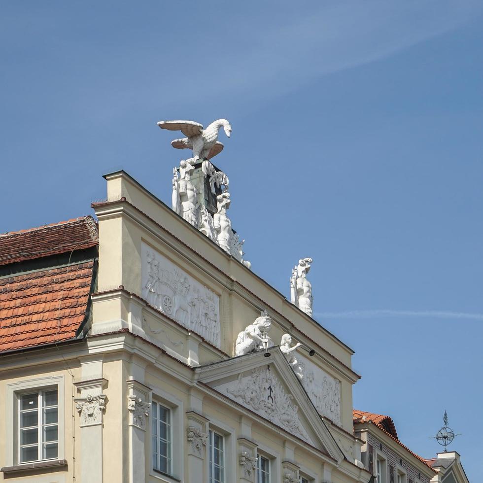 Poznan, Poland - September 16, 2014. Phoenix on a building in Poznan on September 16, 2014 photo