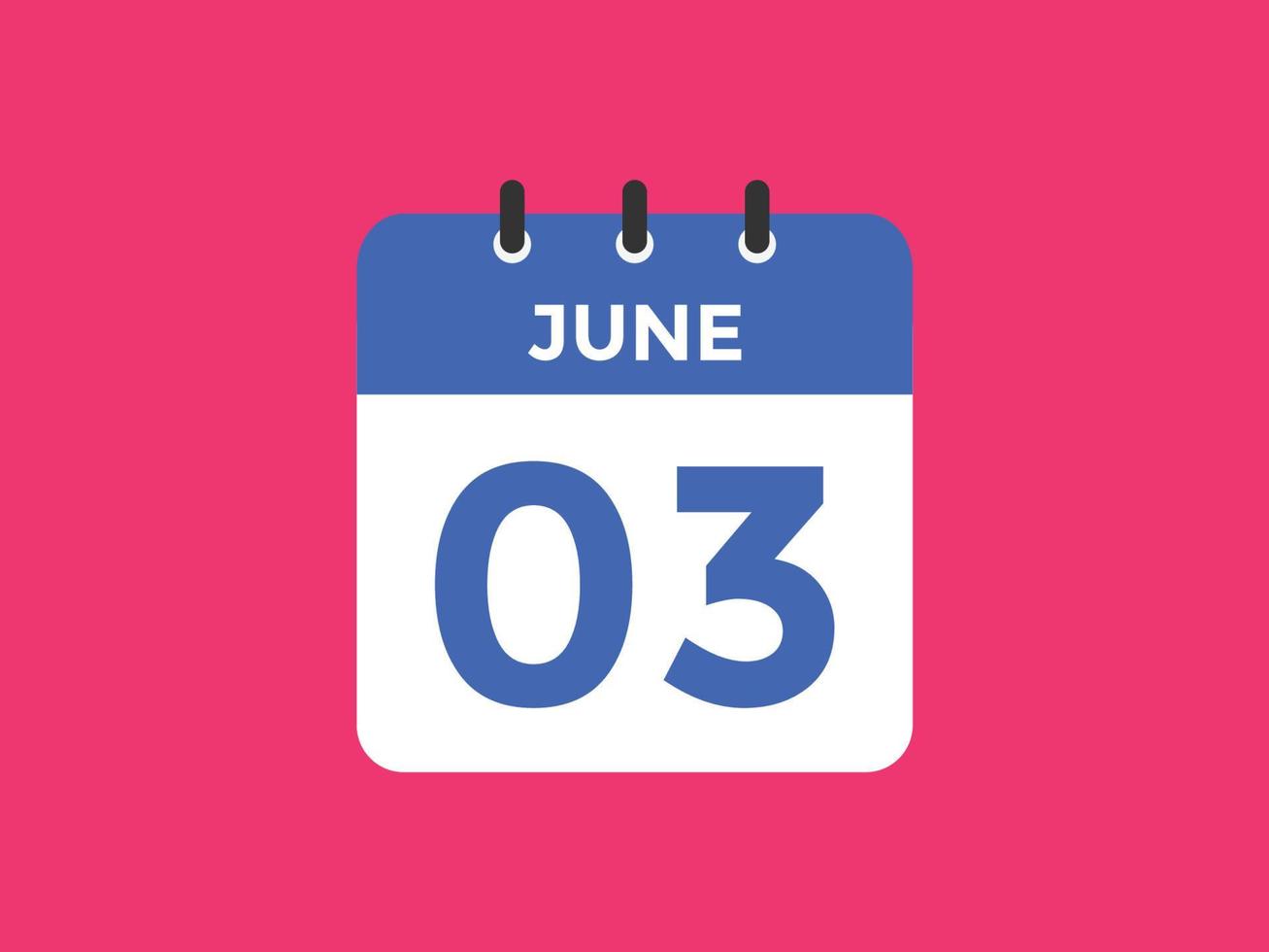 june 3 calendar reminder 3rd june daily calendar icon template june 3 calendar reminder 3rd june daily calendar icon template