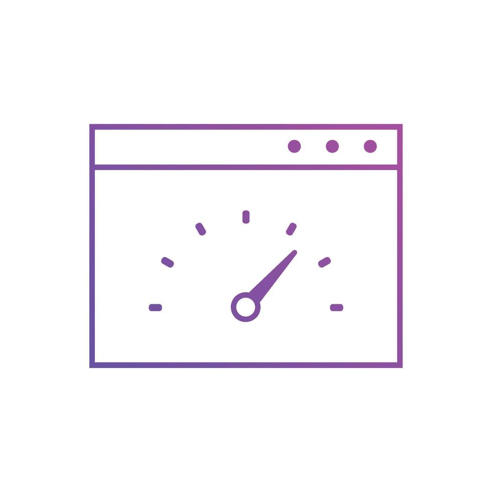 Page speed icons. Concept for SEO and web design vector