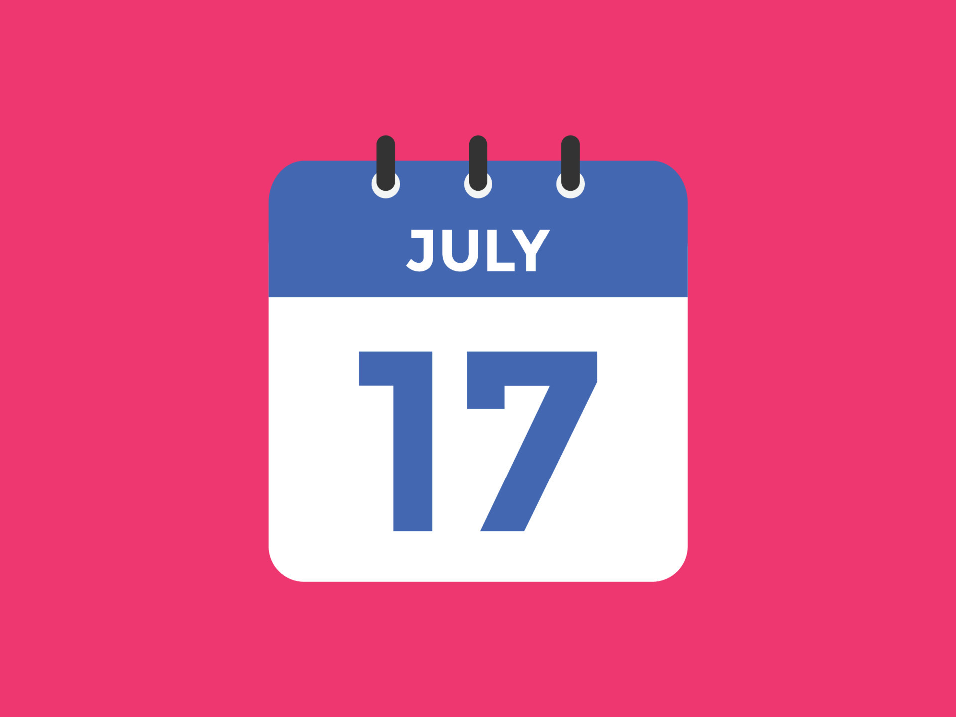 july 17 calendar reminder. 17th july daily calendar icon template