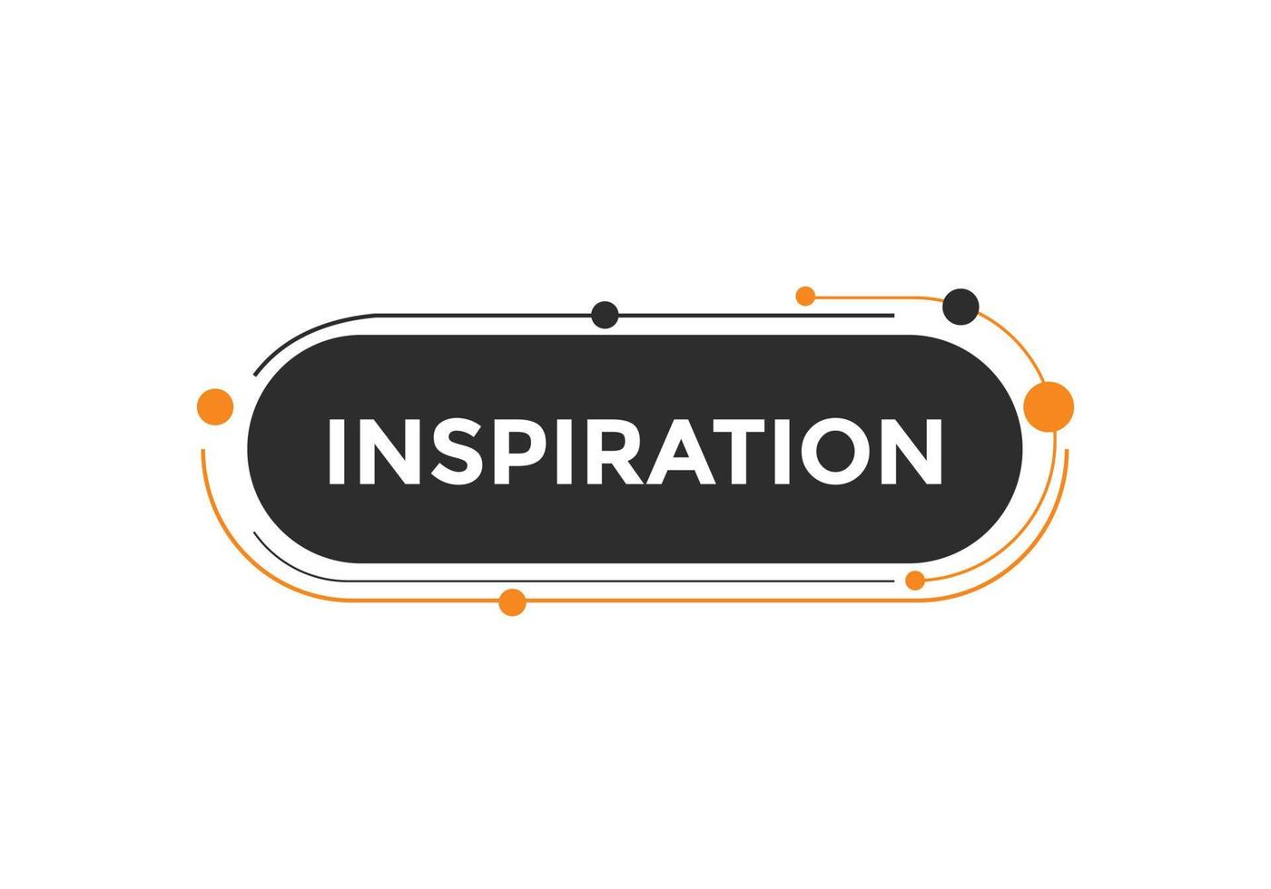 botón de inspiración. bocadillo de diálogo de inspiración. banner web colorido. ilustración vectorial plantilla de signo de etiqueta de inspiración vector
