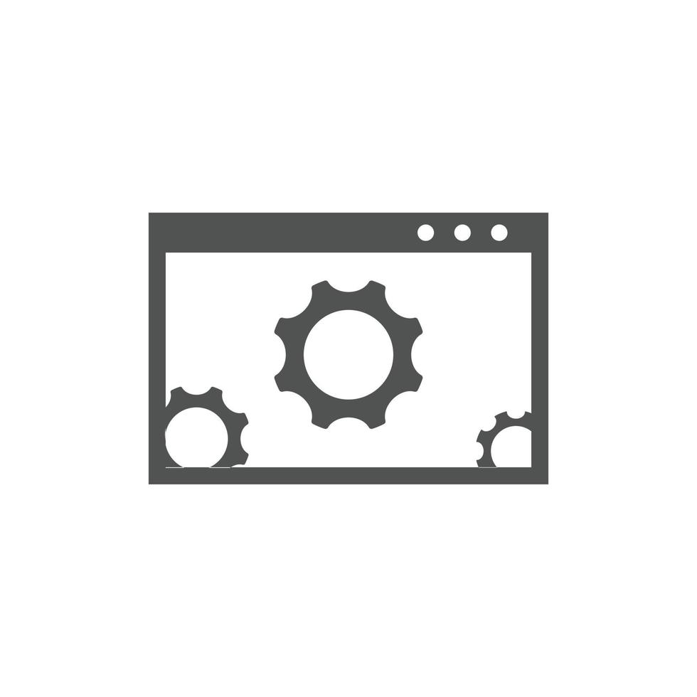 website optimization icons. website page development symbol icon. Concept for SEO and web design vector