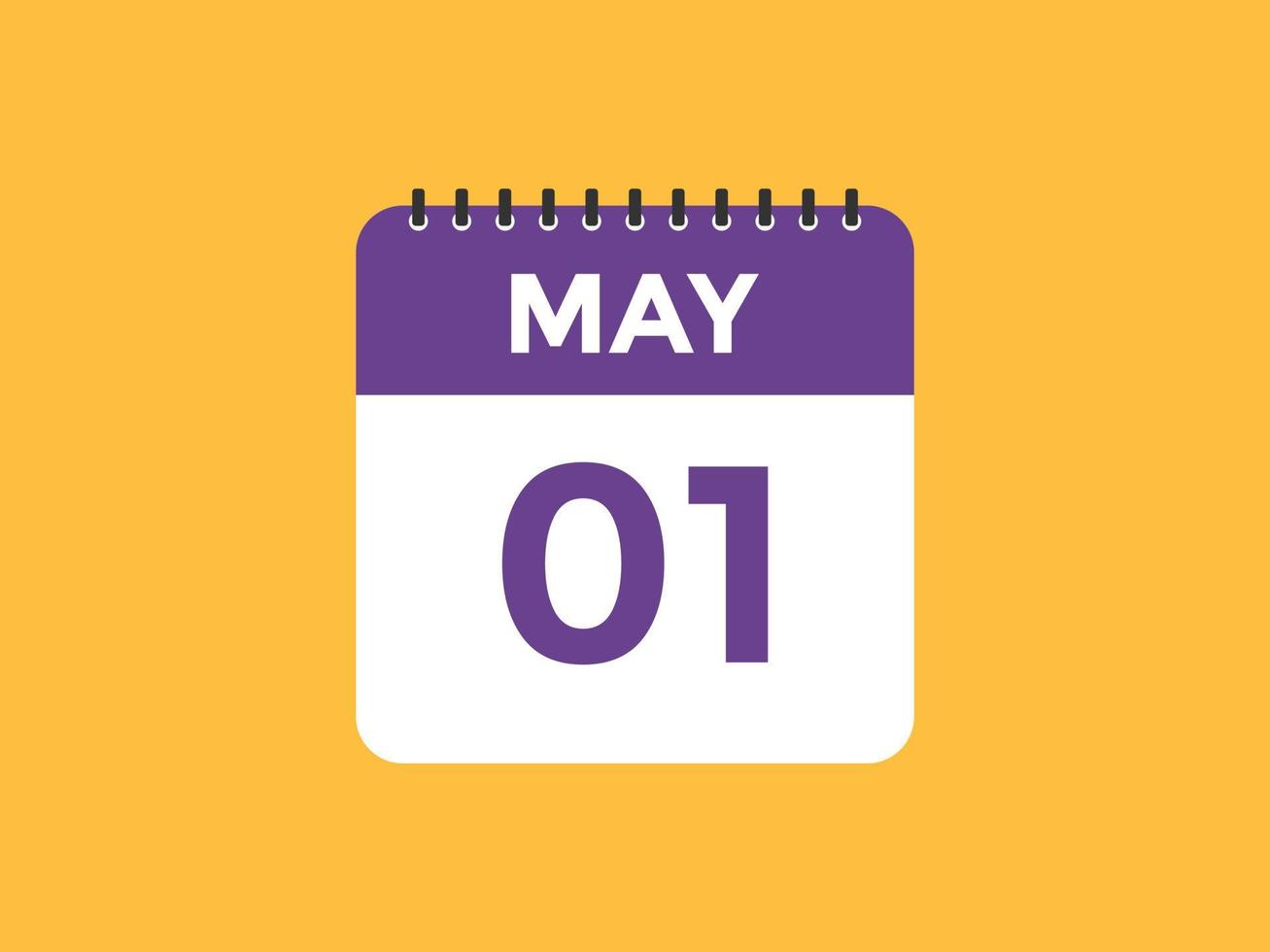 may 1 calendar reminder. 1st may daily calendar icon template. Calendar 1st may icon Design template. Vector illustration