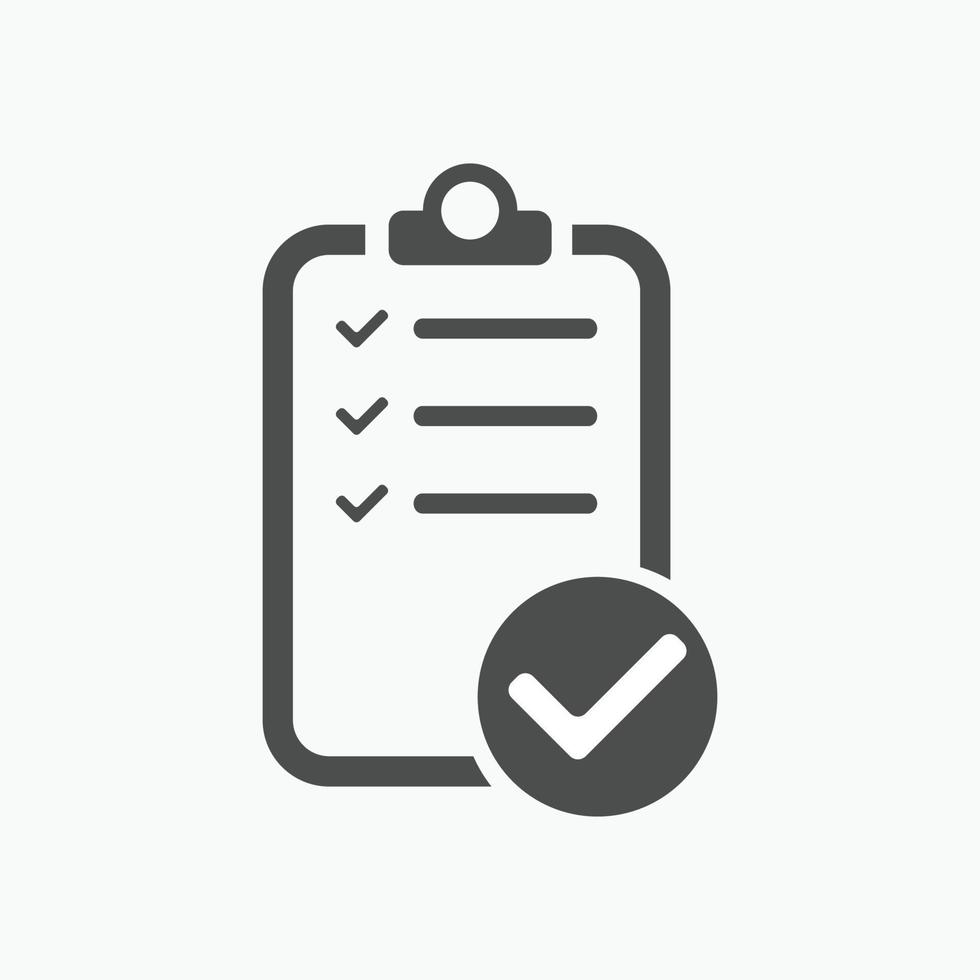 checklist icon. Vector illustration. Checklist sign symbol apps or web ...