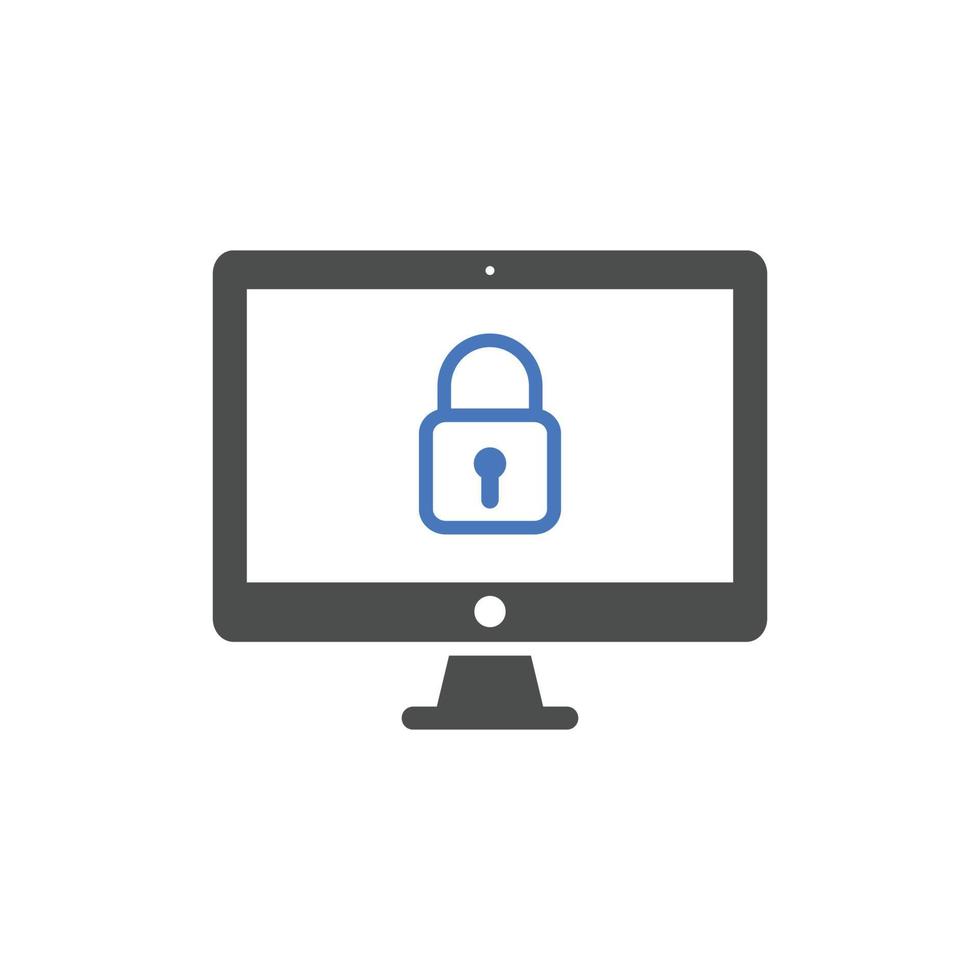 Web security icons. Website security shield protection icon symbol vector